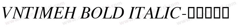 VnTimeH Bold Italic字体转换